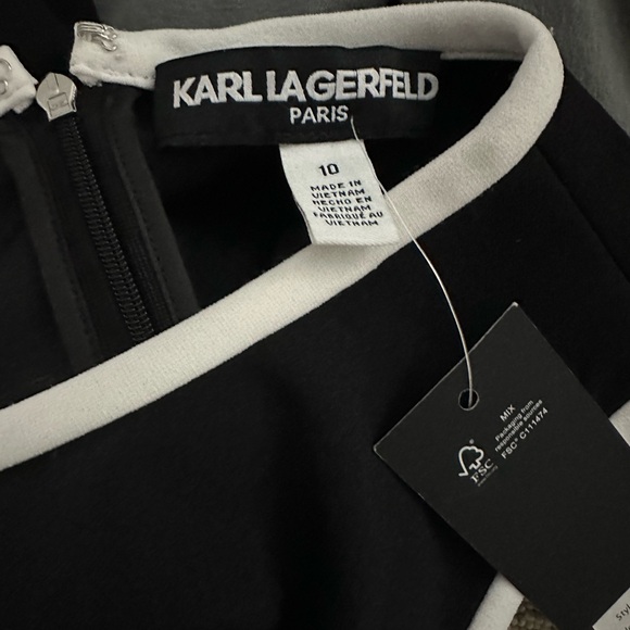 New Karl Lagerfeld Dress  size 10 color multi - Picture 9 of 9